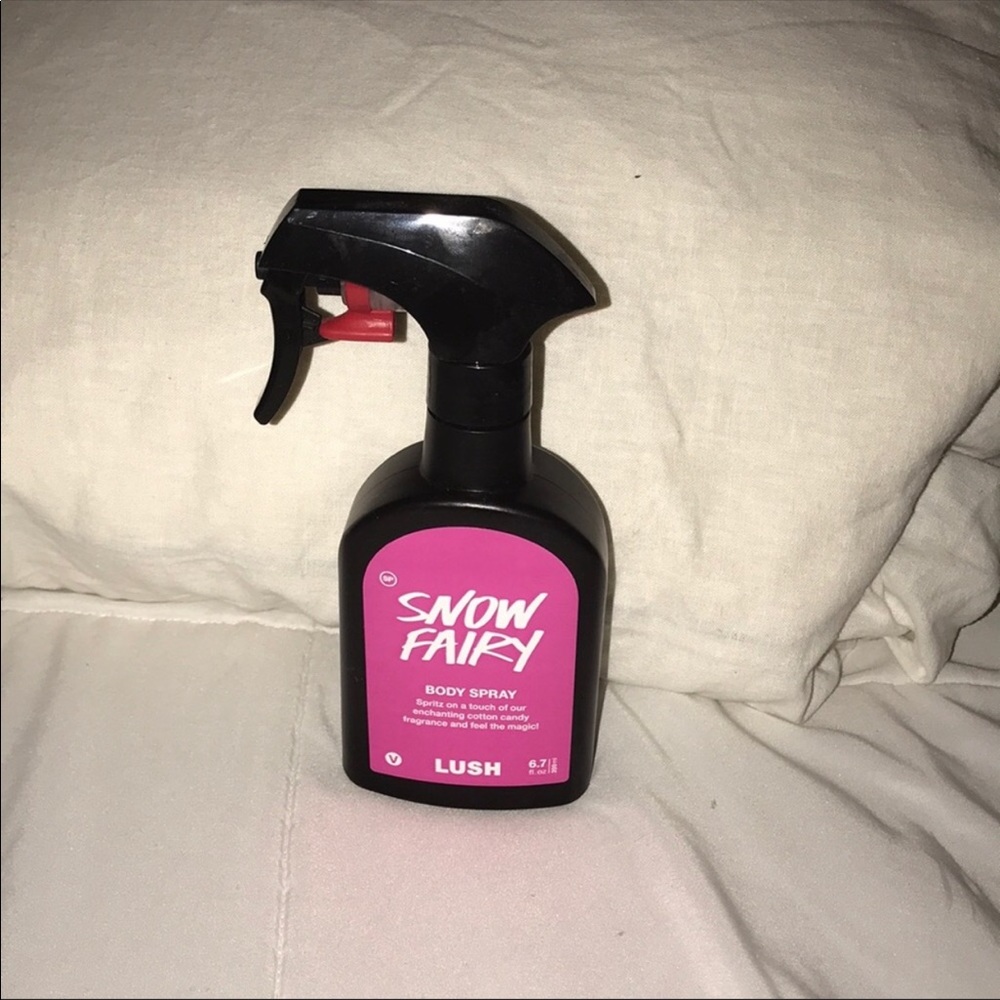 Lush body spray.